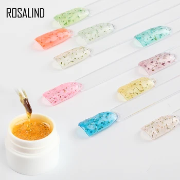

ROSALIND 5ML Flower Fairy Gel Nail Polish Set For Manicure Soak Off Gel Varnish Nail Extension White Design Manicure Nail Art