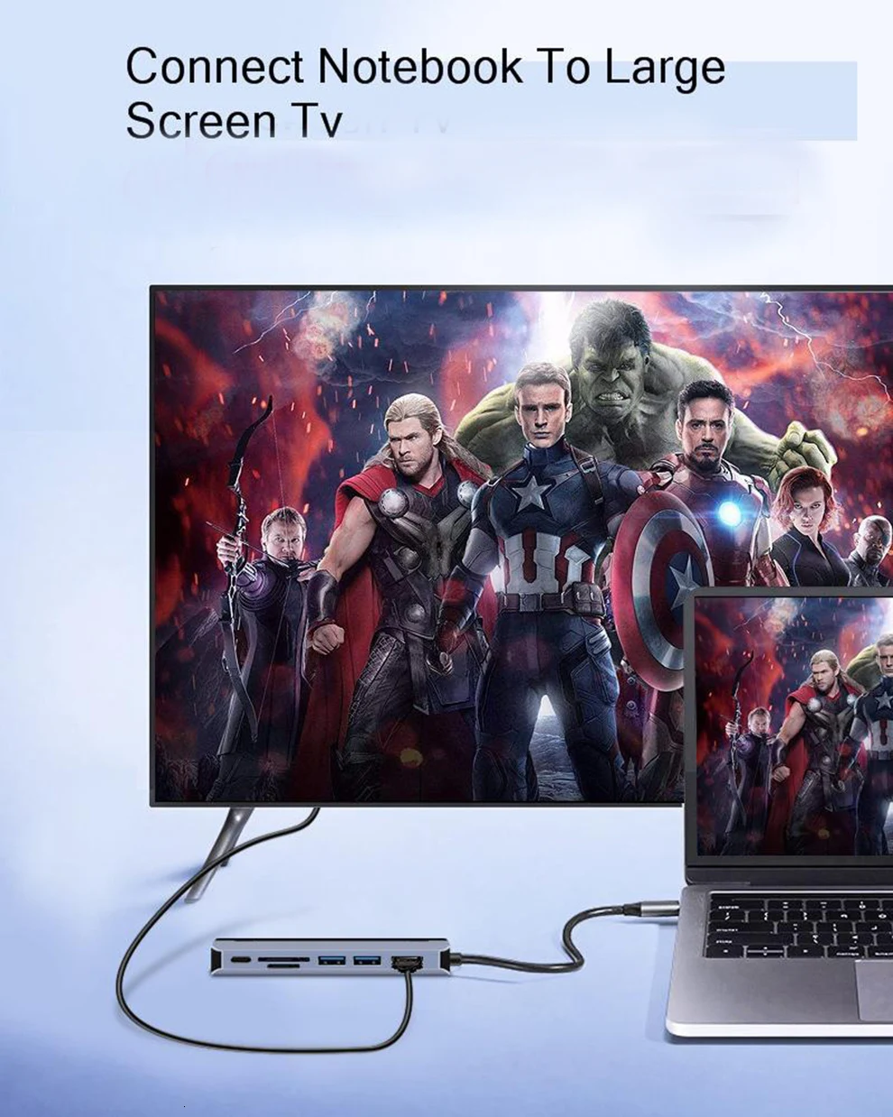 SeenDa USB концентратор C концентратор для Мульти USB 3,0 HDMI адаптер док-станция для MacBook Pro Аксессуары сетевой порт PD TF/SD адаптер
