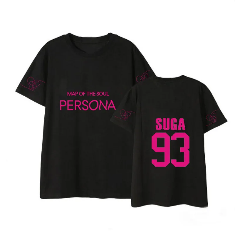 Kpop Bangtan jungkook suga RM альбом карта души persona короткий рукав для мальчиков Jimin Harajuku