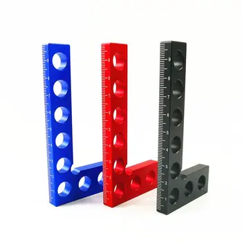 

Positioning Woodworking Fixture Aluminium Alloy 90 Degree Precise Clamping Square Right Angle Clamps Corner Positioning Ruler