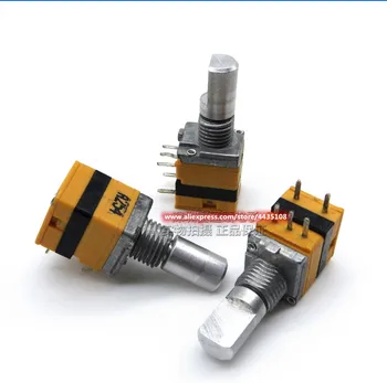 

6pcs 09-type Precision Single B250K volume potentiometer RA0902PN with switch / 15mm Axle half audio amplifier intercom
