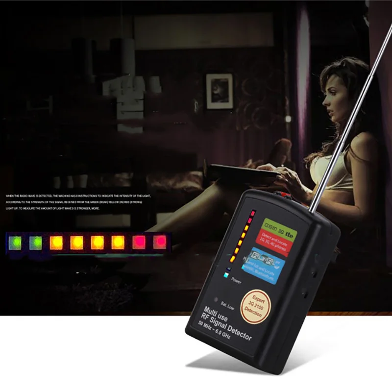 US $184.98 Multifunctional Signal Detector Wireless Signal Detector GSM GPS Detector AntiSpy Wire Camera Detection