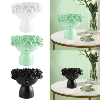 

Cute Girl Succulent Planter Flower Pot Nordic Style Home Decor Garden Flowerpots