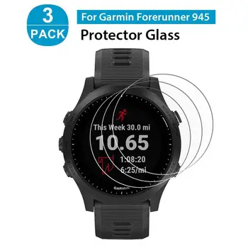 

3PCS Watch Screen Protector Anti-Scratch Hard Glass Films Easy-Install Tempered Screen Protective Film For Garmin945 Smart Watch