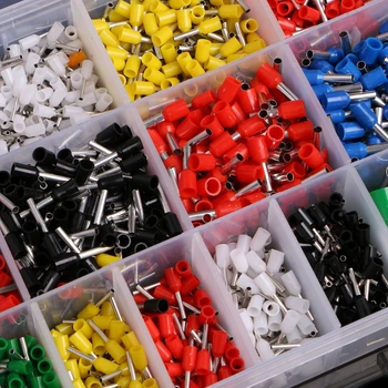 

2120 Pcs Insulated Cord Pin End Terminal Bootlace Ferrules Kit Set Wire Copper