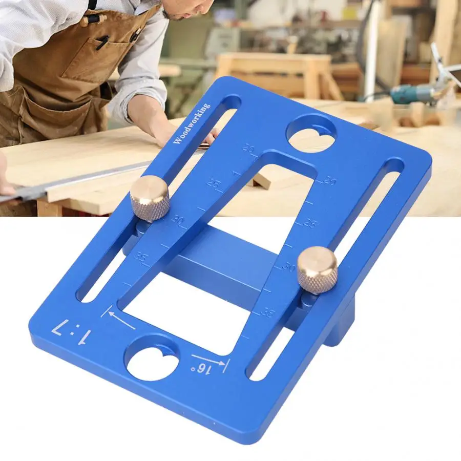 

Carpenter Tools Carpentry Dovetail Gauge Ruler Crossed Drawing Line Swallow Tail Scriber 1:7 Size Angle Ruler