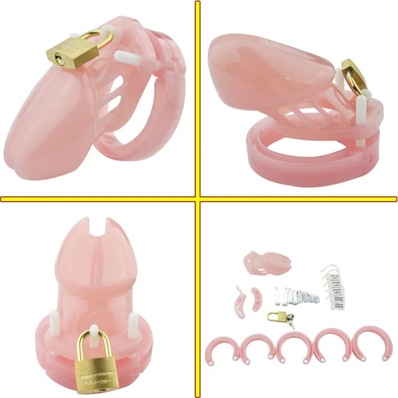 Plastic Chastity Cage for Male Bondage Ball Stretcher Cock Cage Penis Lock Penis Ring BDSM Chastity Belt Sex Toy for Man Sex Toy image_1