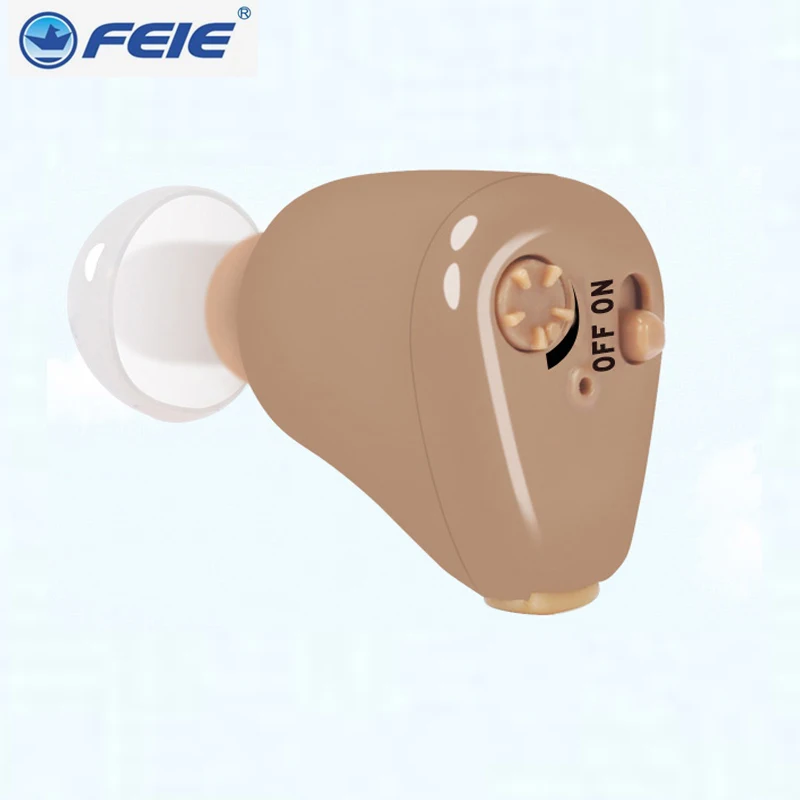 

A Pair EU Plug Charger Rechargeable Digital Mini In Ear Hearing Aid Adjustable Tone Amplifier For the Elderly Ear Care S-216