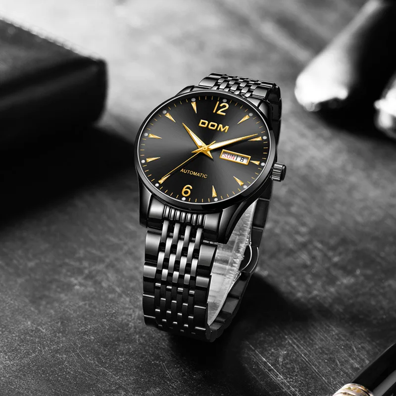 

Analog Watch OEM Processing Gift Customization DOM Brand Watrproof Watch Casual MEN'S Table M-89BK-1M2