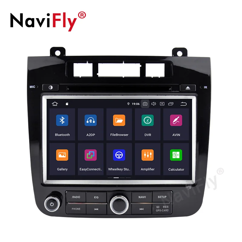 Cheap NaviFly Auto gps navigation for VW Volkswagen TOUAREG 2011-2015 Android 9.0 car radio stereo multimedia player 1080P HD WIFI BT 4