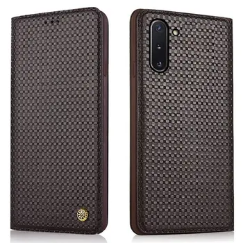 

Genuine leather magnetic mobile phone case for Samsung Galaxy Note 10 Plus/Samsung Galaxy Note 10 phone bag case standing case