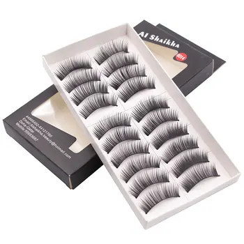 

Natural Densely Cross False Eyelashes 10-Pairs Beauty Stage Performance Eyelash Extension Tools Wholesale Lashes