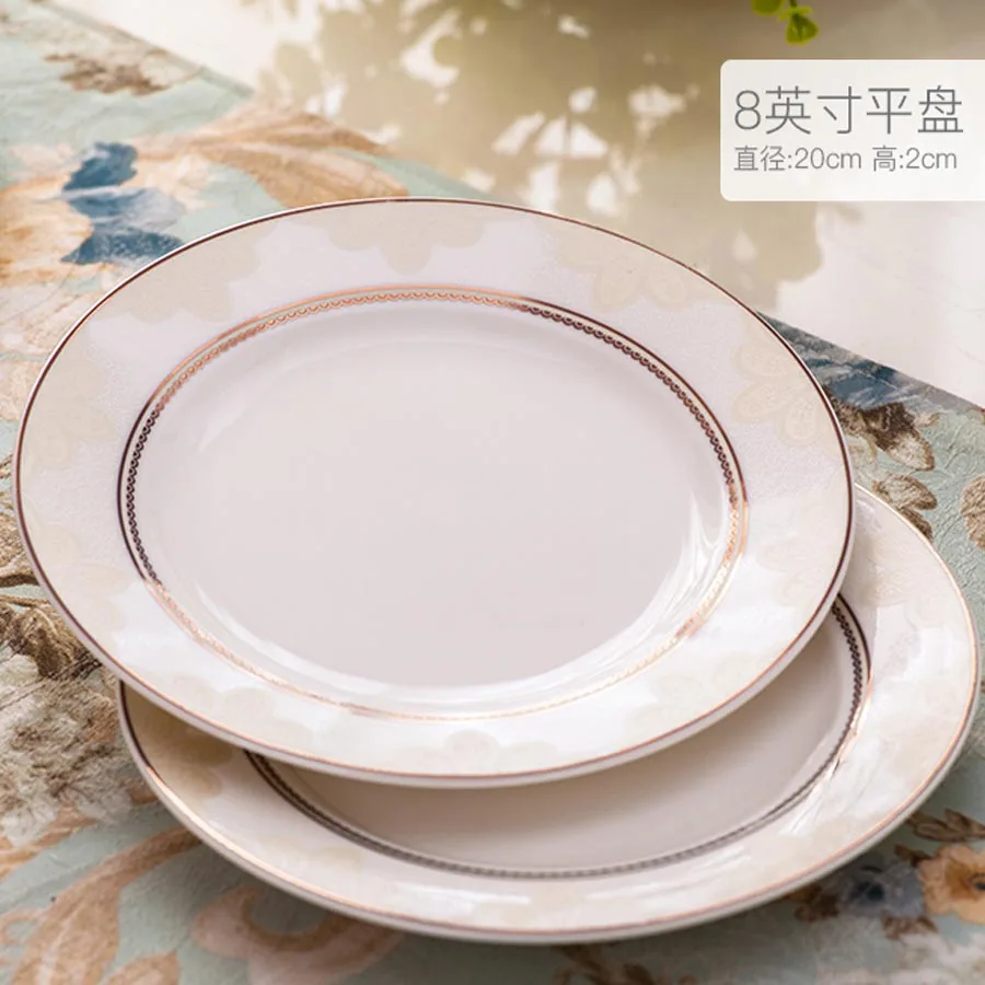 60 Heads Jingdezhen Ceramics Dishes Set Household combination European ceramic tableware tablewar dish set Chinese dish set