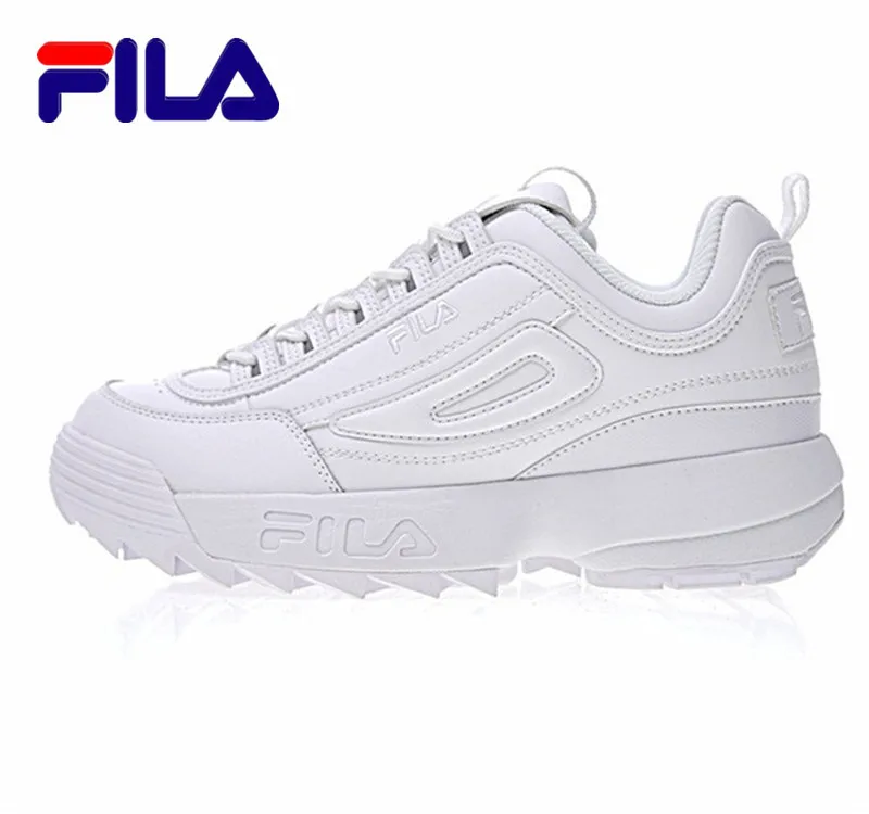 FILA Disruptor II 2 кроссовки летняя спортивная обувь мужские дышащие Zapatillas Женские кроссовки увеличивающие рост размер 36-44 черный белый - Цвет: Women-3