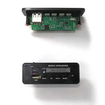 

DC 12V Bluetooth 5.0 car kit MP3 Decoder Board Audio Module USB TF FM Radio AUX MP3 Player Hands-free For Car Support Recording