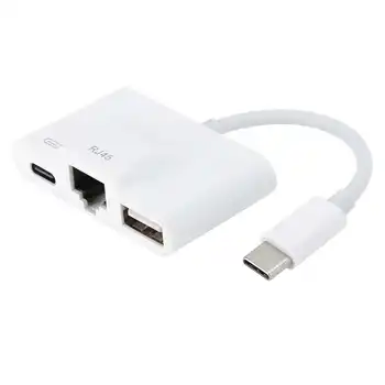 

USB-C Ethernet Type-C to RJ45 Lan Adapter for MacBook Pro USB C Network Card USB Ethernet for HuaweiMateBook