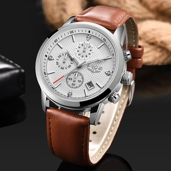 

Watches Men 2020 LIGE Top Brand Luxury White Fashion Chronograph Male Sport Waterproof Full Steel Quartz Clock Relogio Masculino