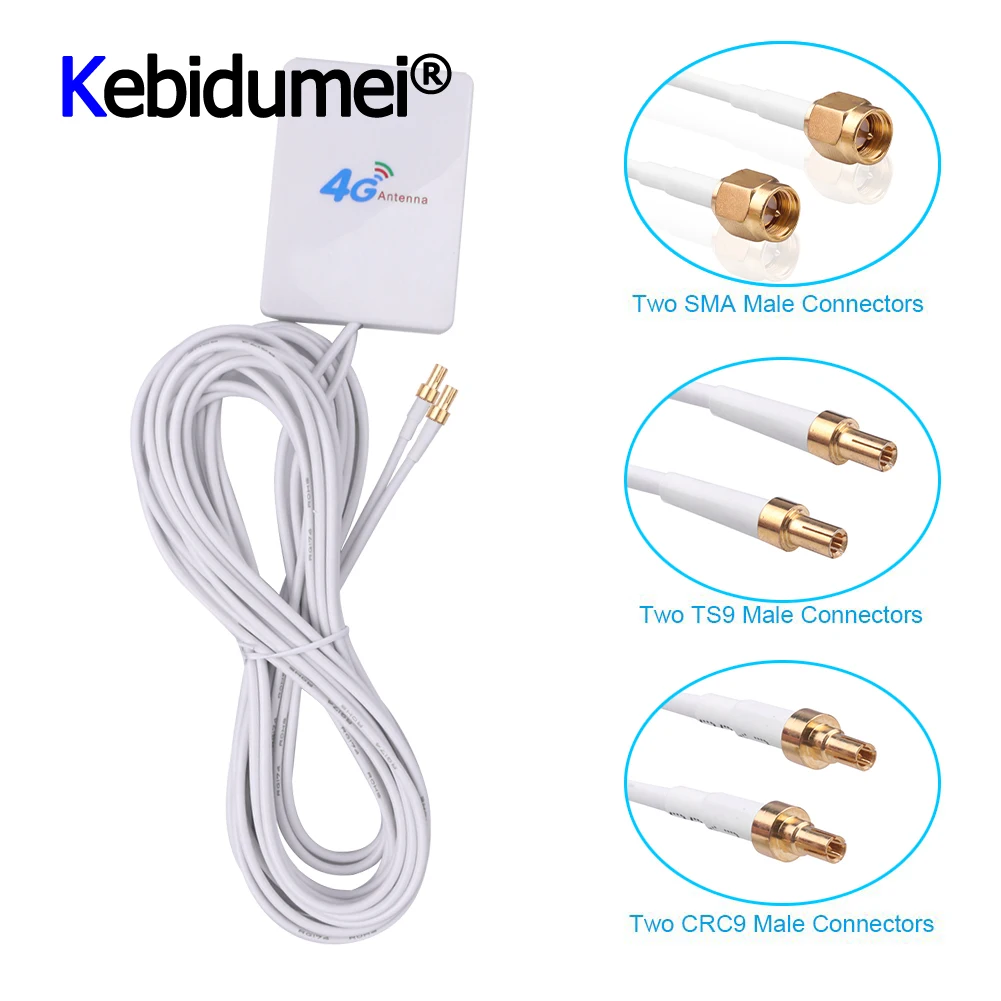Connector Router-Modem Pannel-Antenna Aerial New LTE TS9 4G with for Huawei 3G CRC9 SMA