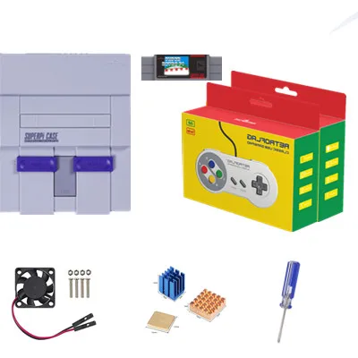 Retroflag SUPERPi CASE-U для Raspberry Pi 3 B+(B Plus) 2+ Retroflag классический usb-контроллер-J для Raspberry Pi, Windows, Switch - Цвет: 2controller1bag