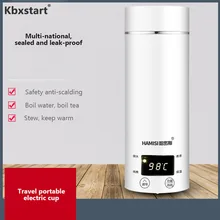 110 V-220 V многофункциональный электрический чайник для путешествий Портативный мини Нержавеющая сталь Электрический-Кубок Smart изоляции здоровья-горшок 400 мл
