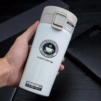

High Quality 380ML Double Wall Stainless Steel Vacuum Flasks Vacuum Cup Coffee Tea Travel Mug Thermol Bottle Thermo Cup