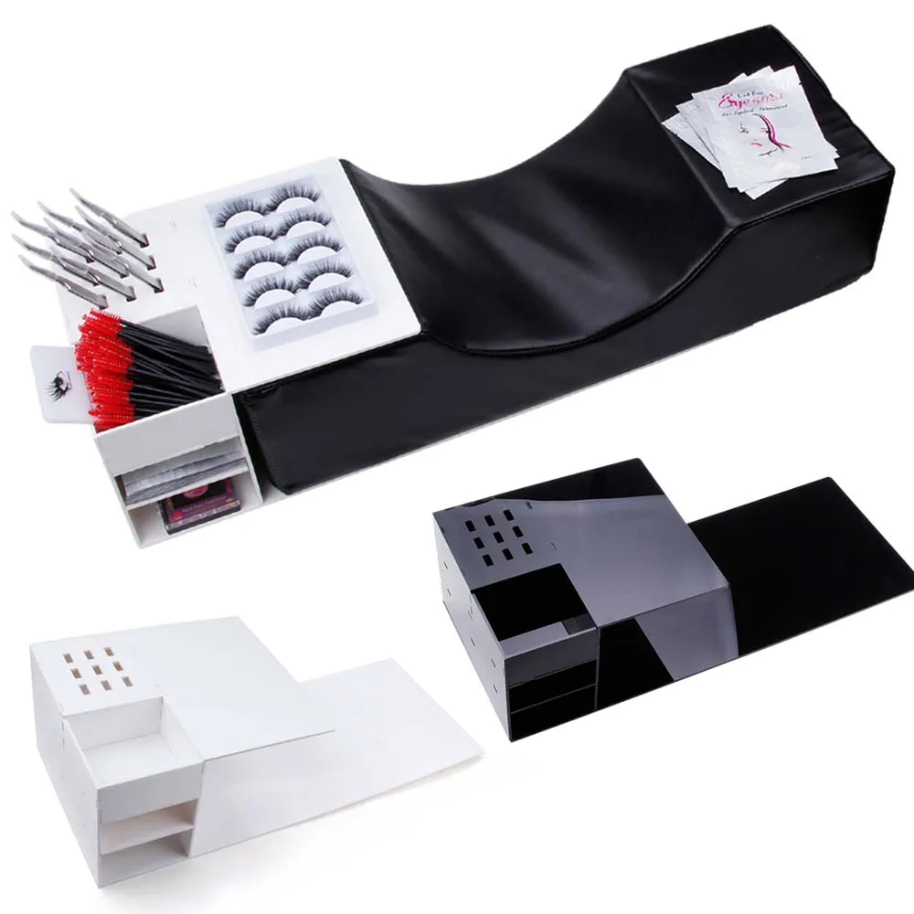 

Eyelash Extensions Pillow Ergonomic Memory Foam Lashes Pillows with Lash Acrylic Shelf for Grafting Eyelash Tools Beauty Salon