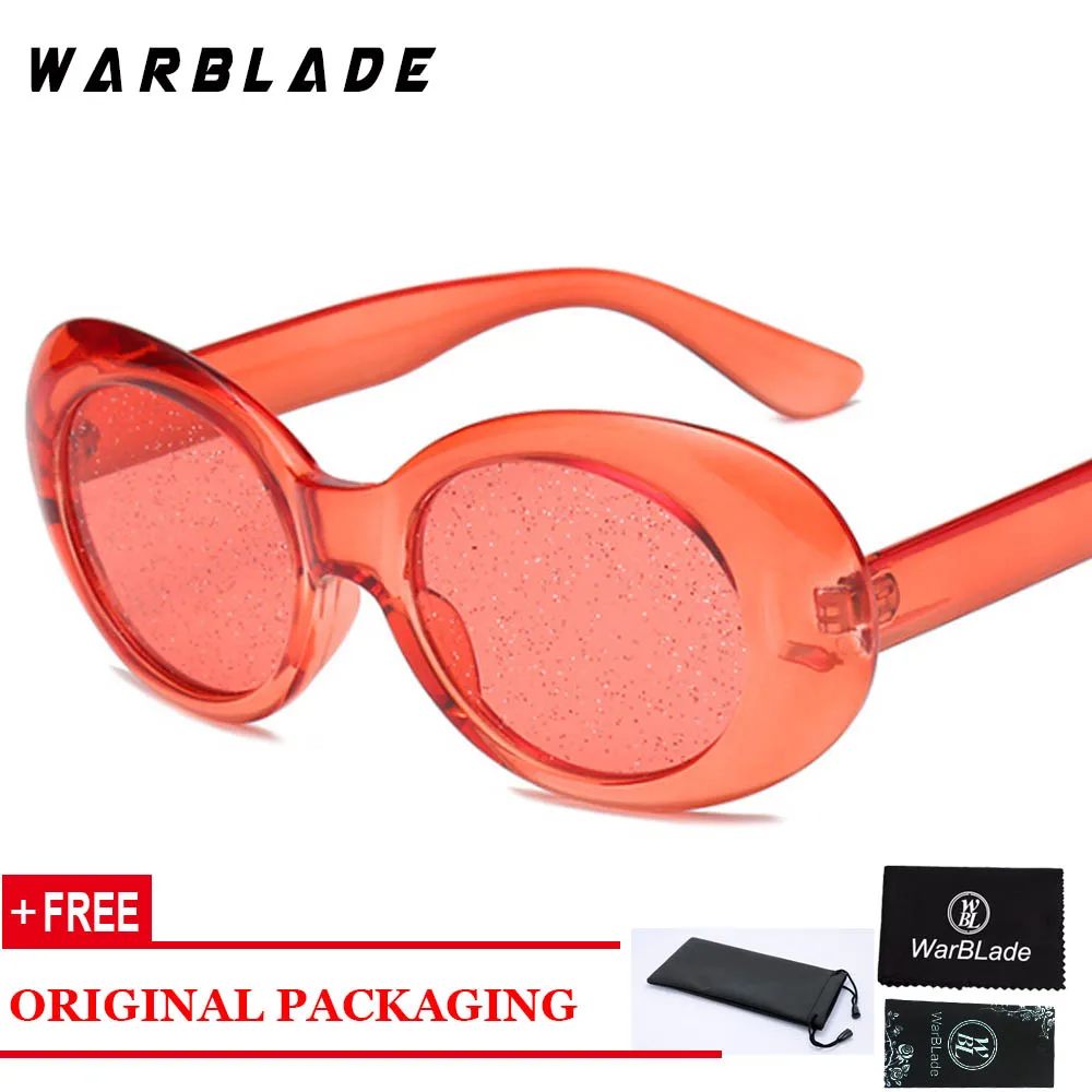 red red WarBLade классические красные Овальные Солнцезащитные очки женские цветные яркие прозрачные Солнцезащитные очки женские летние Горячие - Цвет линз: red red