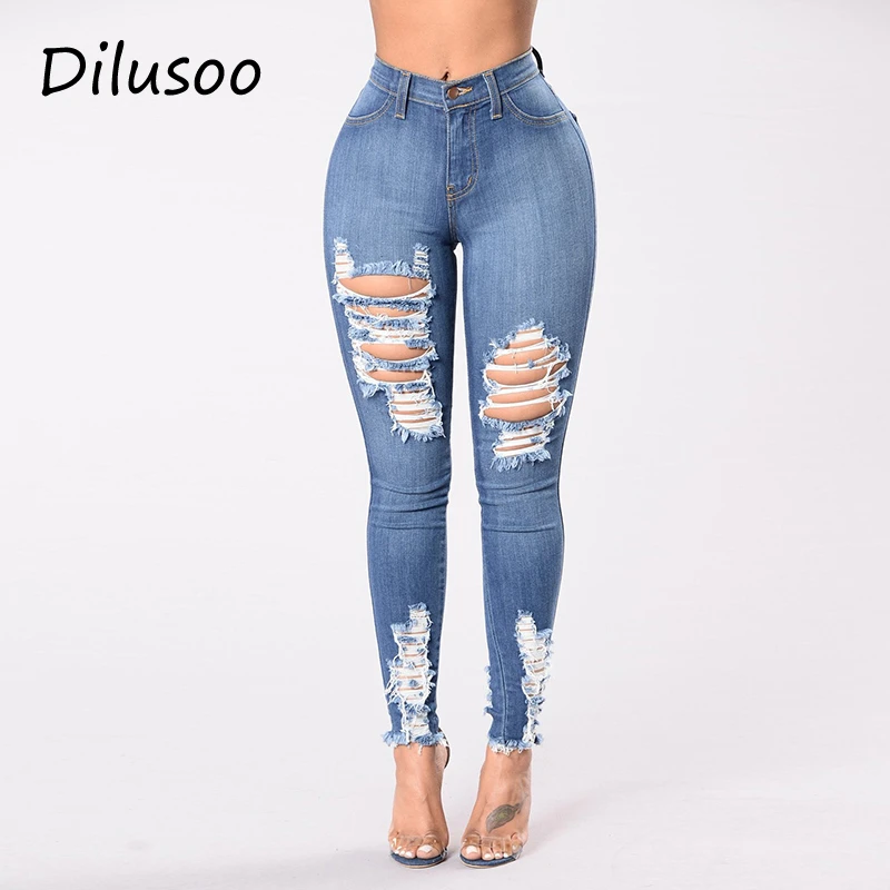 elastic jeans pant