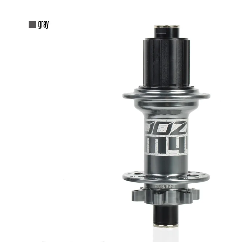 KOOZER BM440 MTB горный велосипед BOOST Naben 32 h Лох диск Lager Hub Vorne Hinten 6 Bolzen 15*110 12*148 мм через - Цвет: Gray rear SHIMANO