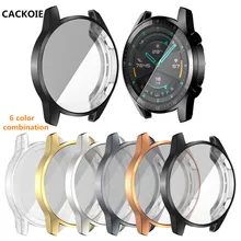 CACKOIE, 6 цветов, комбинация, huawei Watch GT 2, Смарт-часы 46 мм, 42 мм, защитный чехол, прозрачный тонкий чехол из ТПУ, пленка, рамка, оболочка