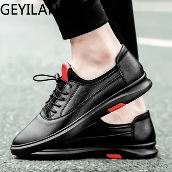 

2020 Casual Shoes Men Fashion Handmade Vintage dressing Shoes Brand Male Shoes Genuine Leather Men's party Shoes Plus Size 34-48