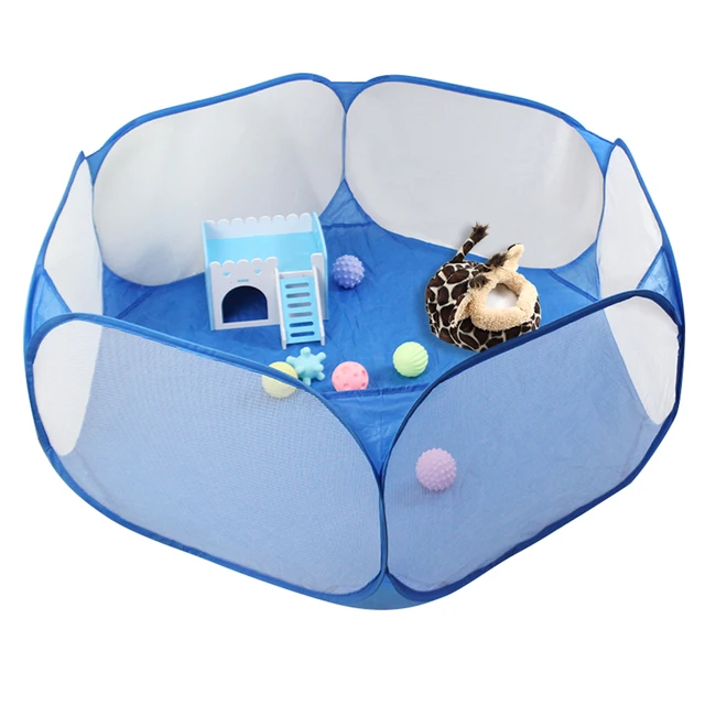 Breathable Folding Animals Fence for Hamster Hedgehog Puppy Cat Rabbit Guinea Pig Portable Pet Cat Dog Cage Tent Supplies 4