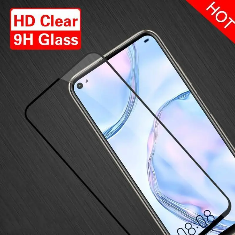 Полное покрытие защитное стекло для huawei P20 P30 Lite HD Закаленное Защитная пленка Nova 6
