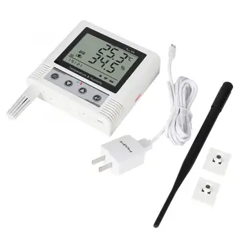 

Greenhouse High Wireless LCD Temperature and Humidity Transmitter Temperature Sensor Weather Forecast Clock Hygrometer