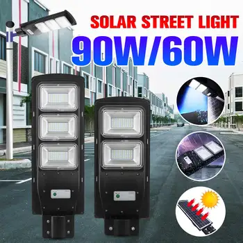 

60/90W 120/180LED Solar Street Light Radar + PIR Motion Sensor Outdoor Wall Lamp Solar Waterproof Landscape Garden Light