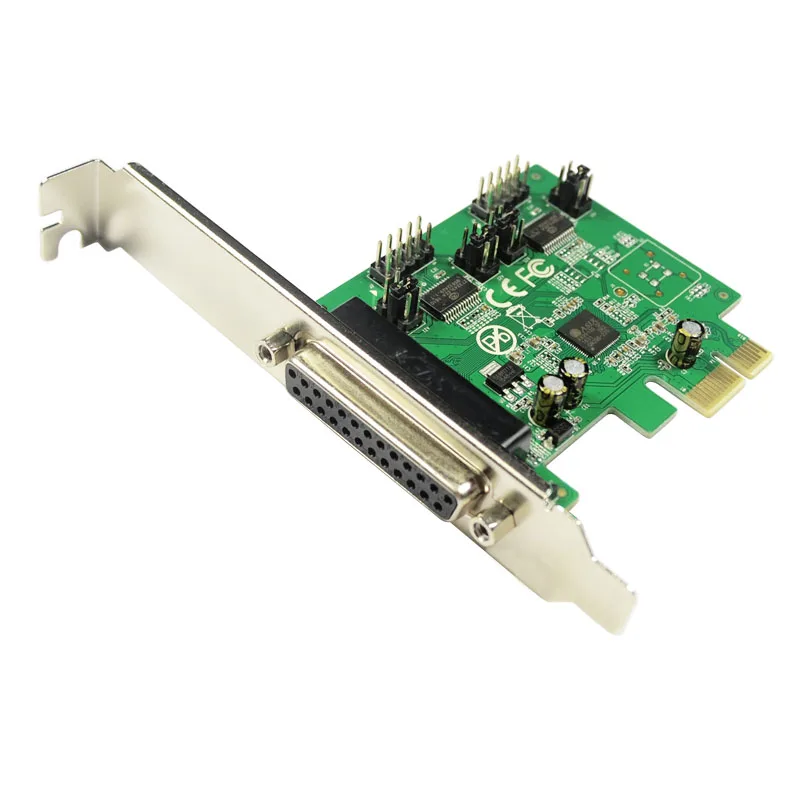PCI-E на 2 порта Последовательный DB9 RS232+ 1 порт Параллельный DB25 принтер LPT плата расширения AX99100 чипсет