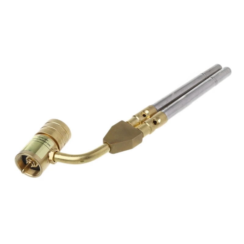 

Pro Gas Welding Torch Soldering Brazing 2 Propane Pipes Plunger Heater Burner