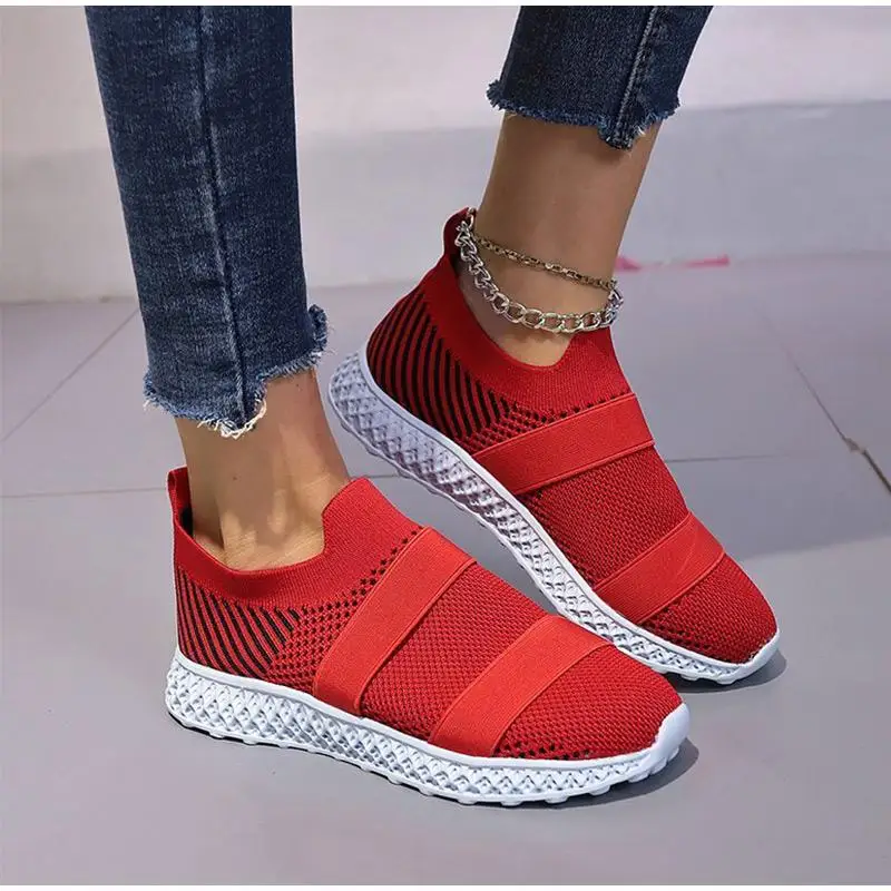 Zapatillas de deporte informales para mujer, zapatos deportivos ligeros para exteriores, transpirables, para caminar y correr, para verano, 2021
