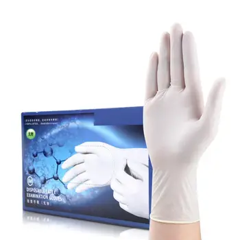 

100 Pcs Transparent PVC Gloves Oil and Wear-resistant Anti-static Dishwashing Kitchen Thickened Non-slip