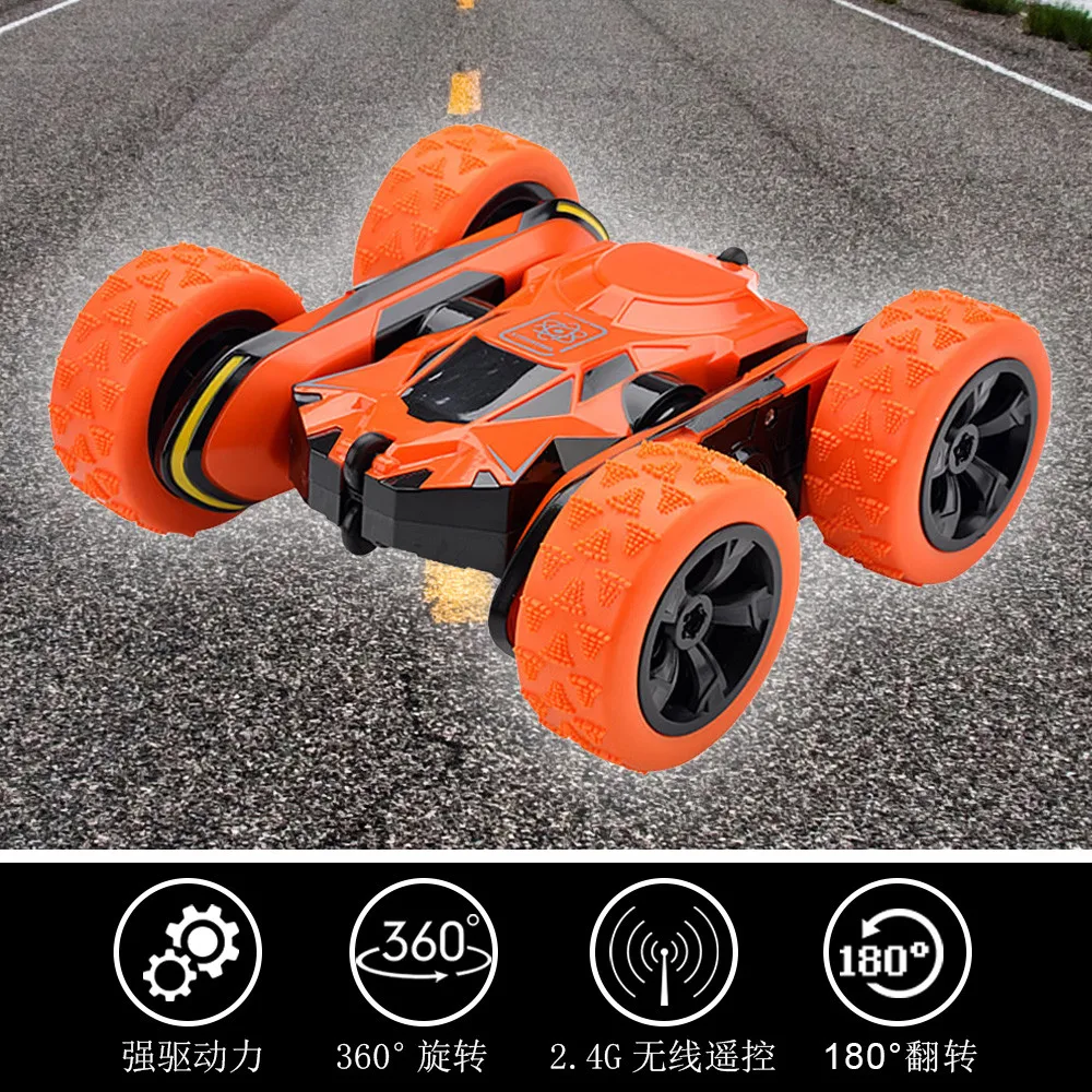 RC автомобиль 2,4 ГГц RC трюк автомобиль Дрифт деформации багги автомобиль Рок Гусеничный рулон автомобиля 360 градусов вращающийся детский робот игрушечные машинки RC подарки