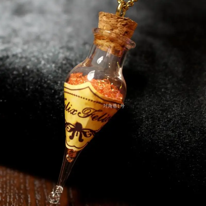 Волшебник Cos счастливое зелье Феликс фелицис стеклянная бутылка ожерелье Свитер