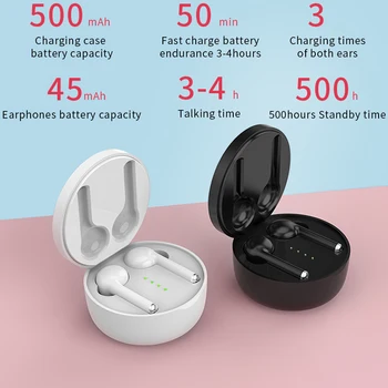 

ZWG Bluetooth V5.0 Earphone Wireless Earphones Stereo Sport Wireless Headphones Earbuds headset For Smartphone