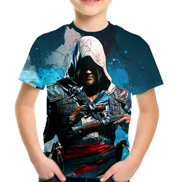 Camiseta para niños de 4 a 12 años, Camiseta con estampado de Anime,  camiseta de Hip Hop para niños y niñas, verano 2020 - AliExpress