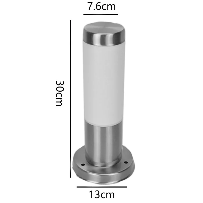 

Modern Outdoor Waterproof Stainless Steel Pillar Lights Villa Door Fence Garden Post Lamp Awn Courtyard Pillar Lantern Fixture