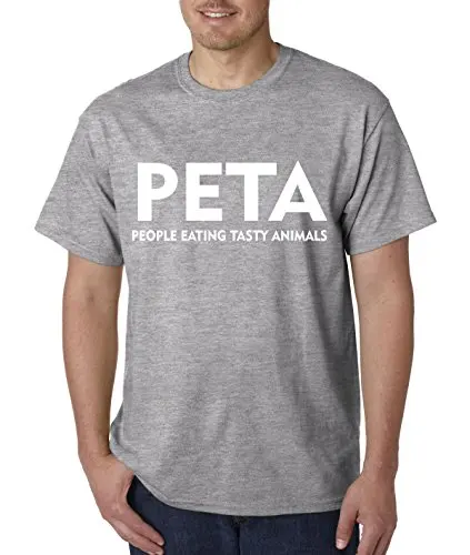 2020 New Design Short Sleeve Solid Color Casual Male Tops & Tees T Shirt  Peta People Eating Tasty Animals Parody Fitness T Shirt|T-Shirts| -  AliExpress