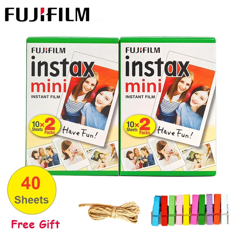 New 10-100 sheets Fujifilm Instax Mini Film White Edge Photo Paper For Mini  LiPlay 11 9 8 40 70 90 LINK Instant Camera - AliExpress