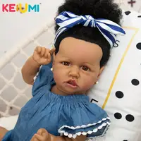 57 CM Reborn Baby Doll Toy Full Silicone Body 23 Inch Newborn Gril Babies Cute Bebe Boneca Bathe Toy For Child Birthday Gift