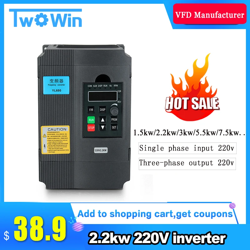 2.2KW 220V VFD инвертор 3KW 4KW 5.5KW 7.5KW преобразователь частоты 1P вход 3p выход 220В для ЧПУ шпинделя двигателя|inverter variable frequency|variable frequencyvariable frequency drive | АлиЭкспресс