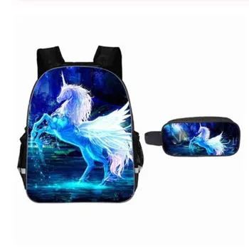 

11/13/16 Inch Cartoon Unicorn School Bag Sets for Girls Cute Student Kids Schoolbag Primary Child Bookbag Mochila Escolar
