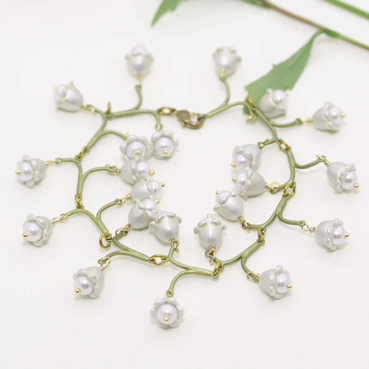 

Valley Lily Bracelets ins mori Series Commuting Trip Shoot Pearl Bracelet Europe And America Jewelry